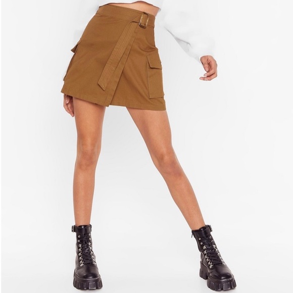 Nasty Gal Dresses & Skirts - Nasty Gal Use It Or Lose It Tan Skirt